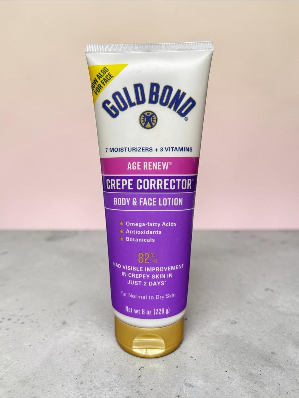Gold Bond Age Renew Crepe Corrector Body & Face Lotion, 8 oz NEW Moisturizer